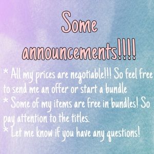!!!!Announcement!!!!